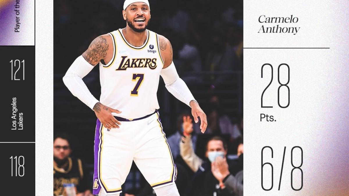 Anthony, noveno máximo encestador en la historia de la NBA