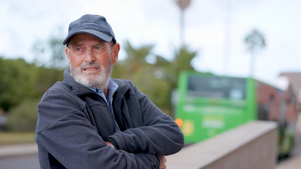 Guillermo Samarín, histórico dirigente vecinal del barrio de Tíncer, en el Suroeste de Santa Cruz
