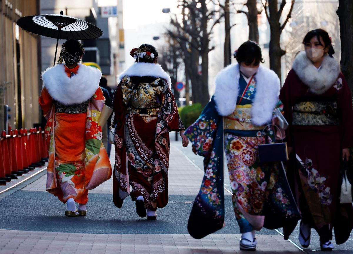 Ceremonia de celebración del Día de la Mayoría de Edad en Japón