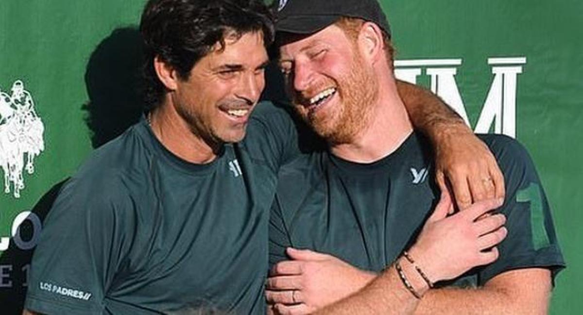 Nacho Figueras y el príncipe Enrique.