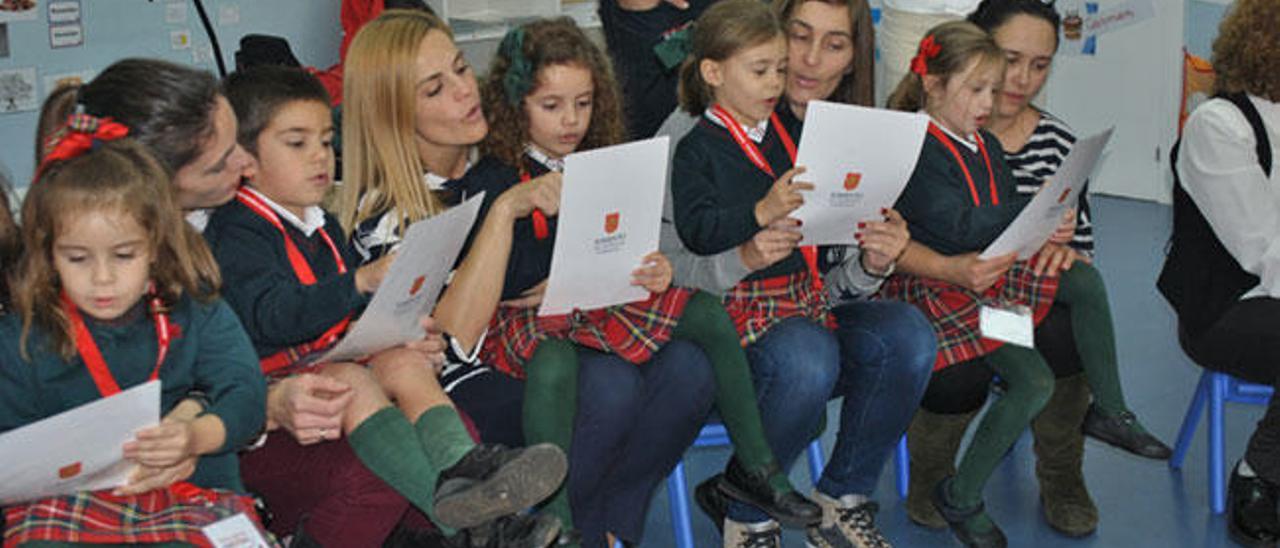 Alumnos de Infantil durante las actividades del proyecto.