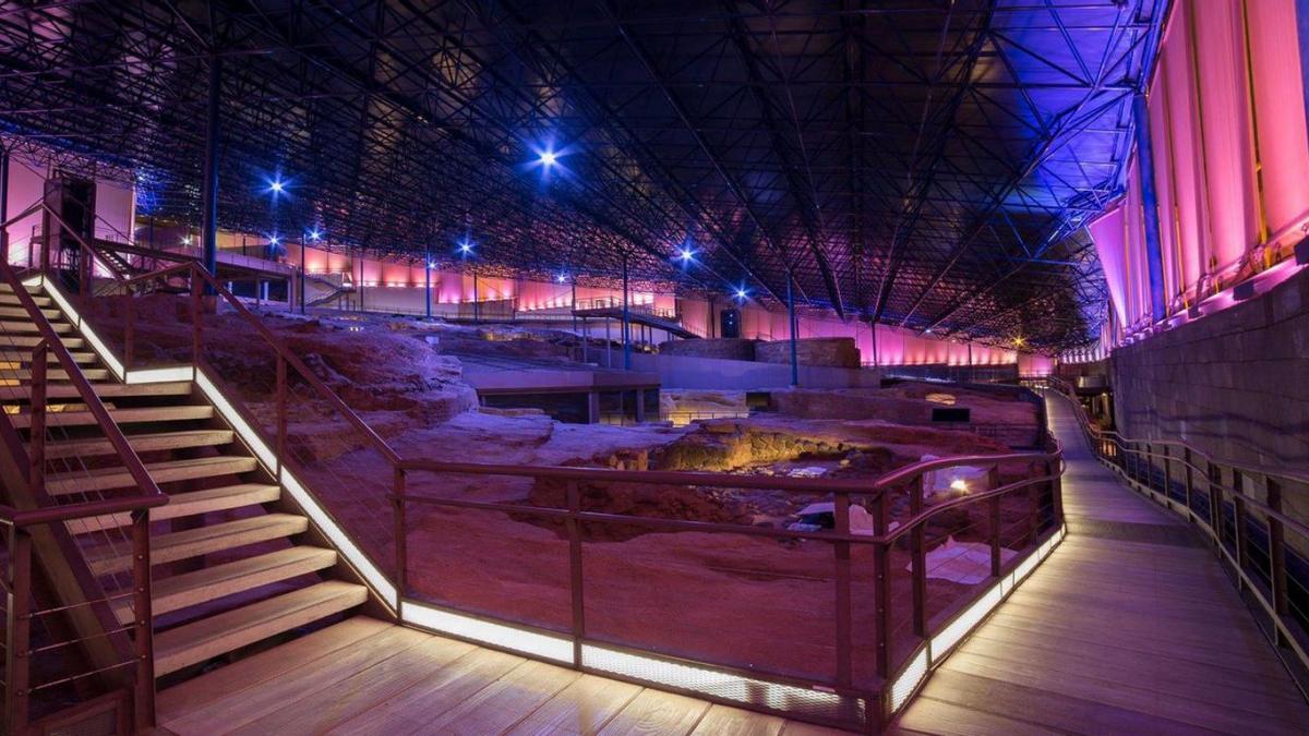 El novedoso sistema de iluminación Led que se inauguró en el yacimiento arqueológico de Cueva Pintada en 2019. | | LP/DLP