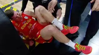Así está Joel Parra tras su lesión de tobillo con España