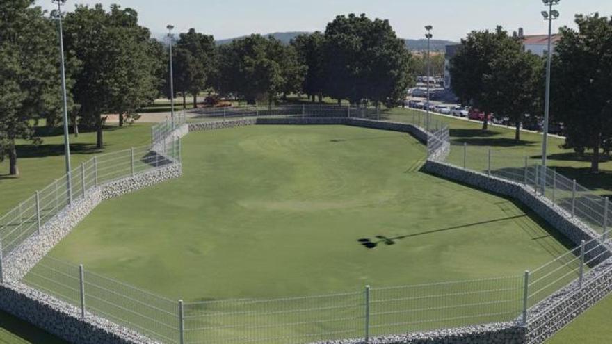 Una nueva área canina en el parque de Vioño dará servicio a los barrios de Os Mallos y la Sagrada Familia