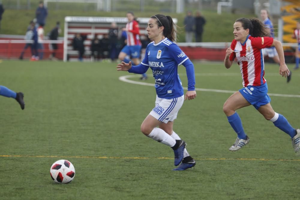 El derbi femenino entre el Sporting y el Oviedo