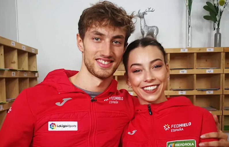 Marco Zandrón y Laura Barquero patinaje artístico Juegos Pekín