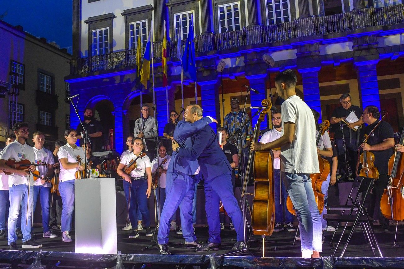 José Brito en el pregón de las Fiestas Fundacionales 2022 de Las Palmas de Gran Canaria