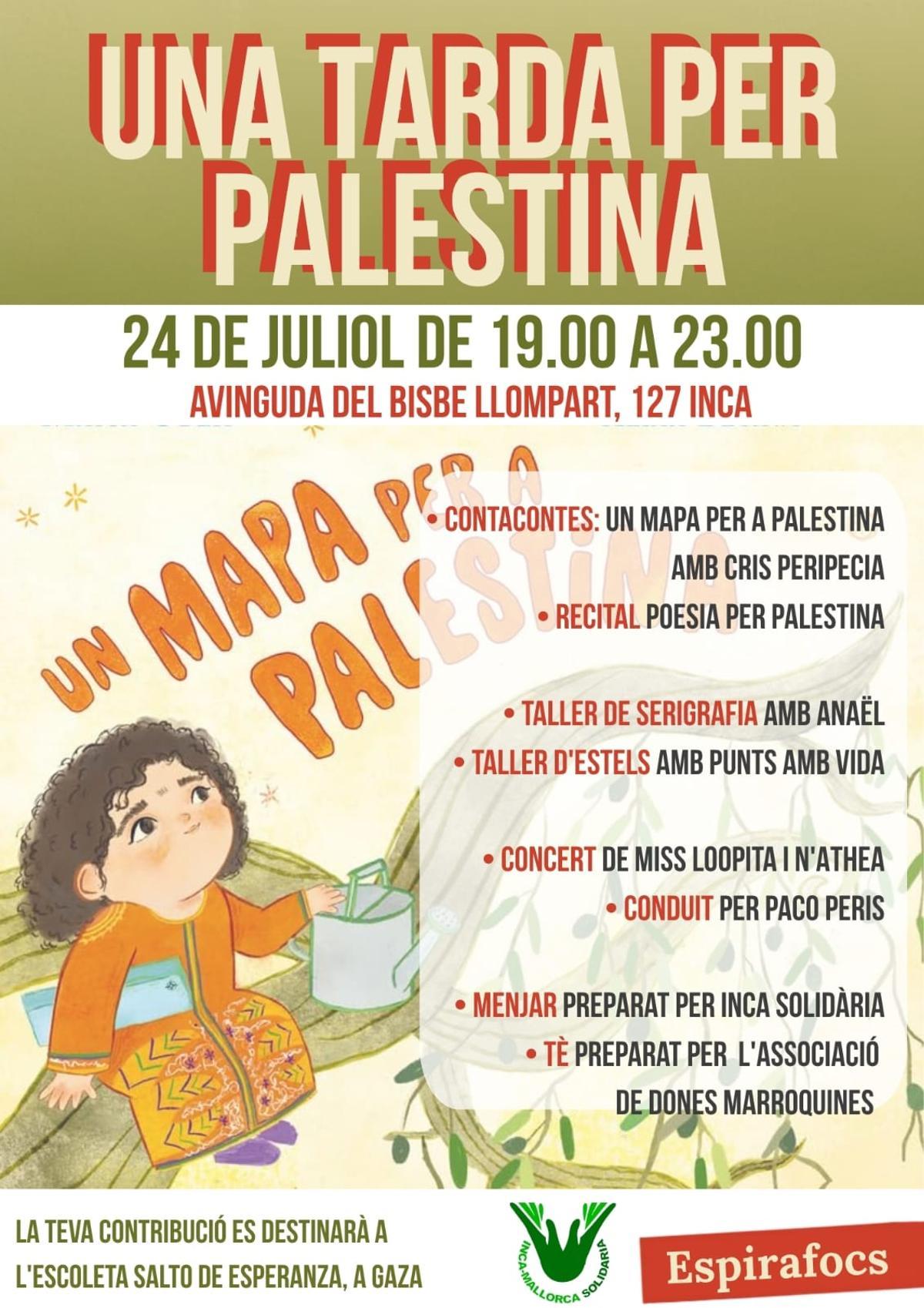 Cartel promocional del acto solidario del próximo viernes.