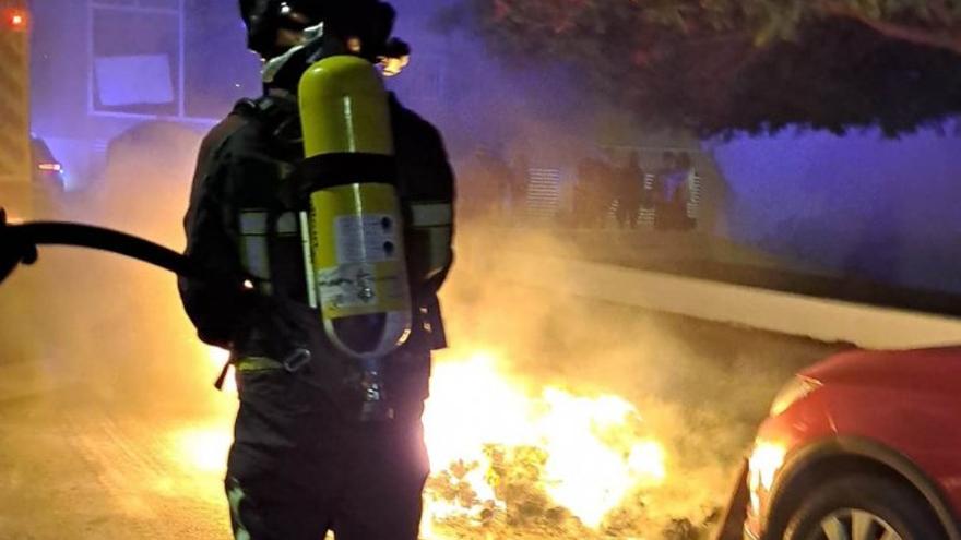 Arde de madrugada un contenedor en Arrecife