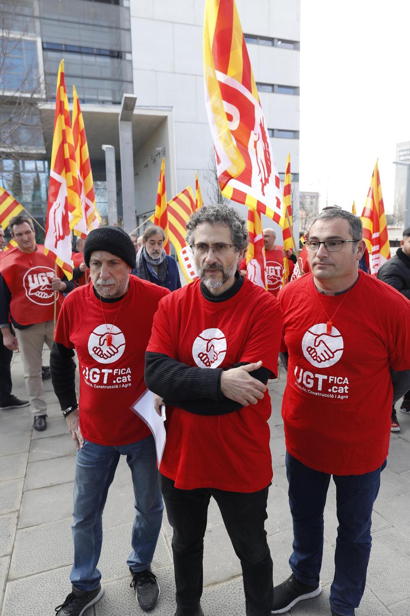 Treballadors d'Artigas Alimentària protesten per la liquidació de l'empresa