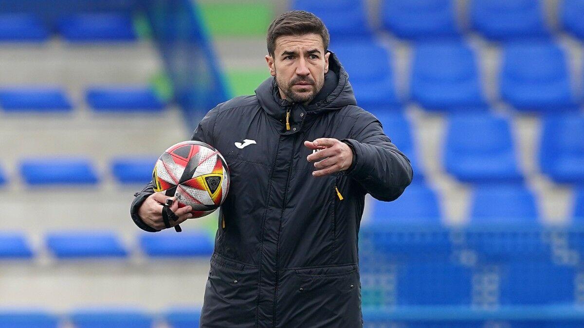 Gabi, en su etapa como entrenador del Getafe B