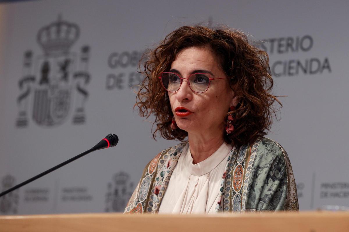 La ministra de Hacienda y portavoz, María Jesús Montero.