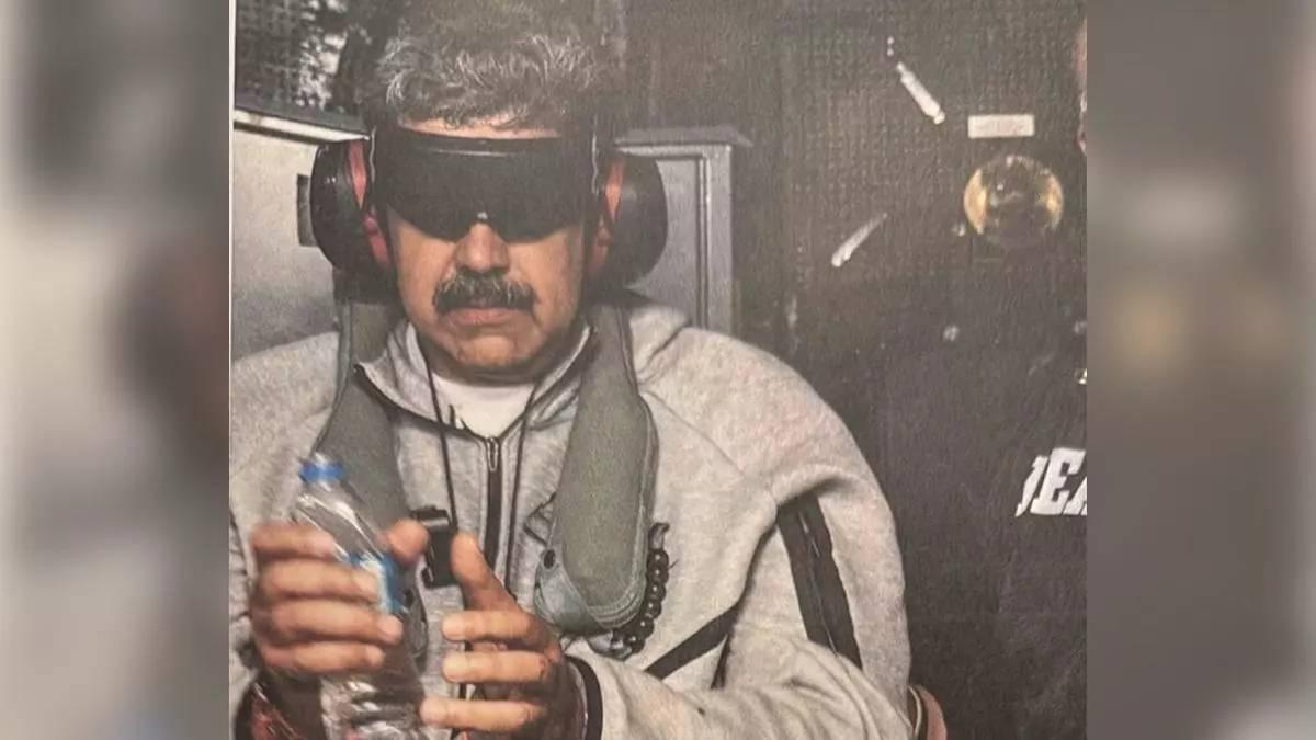 Nicolás Maduro després de ser capturat per l'excércit dels Estats Units