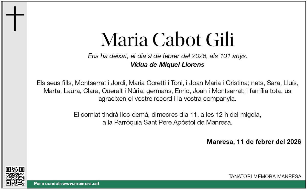 Maria Cabot Gili