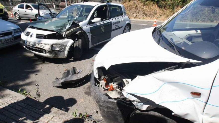 Imagen del estado en el que quedaron ambos vehículos. // Bernabé/Wendy Carolina