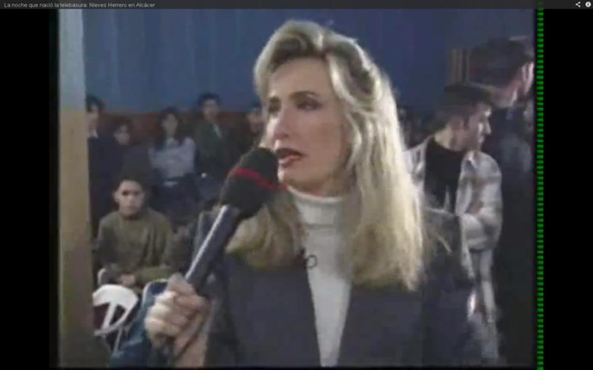 Nieves Herrero, al programa d’Antena 3 ’De tu a tu’, que va explotar el crim d’Alcàsser, el 1993.
