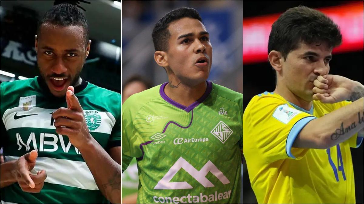Panny Varela, Cléber y Douglas Jr, tres estrellas de la liga saudí de fútbol sala