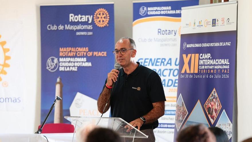 Marco Aurelio Pérez inaugura el XII Camp Internacional Rotary Maspalomas