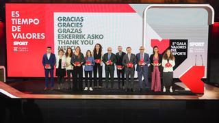 La Gala Valores del Deporte premia a Alejandro Valverde y a Laia Palau