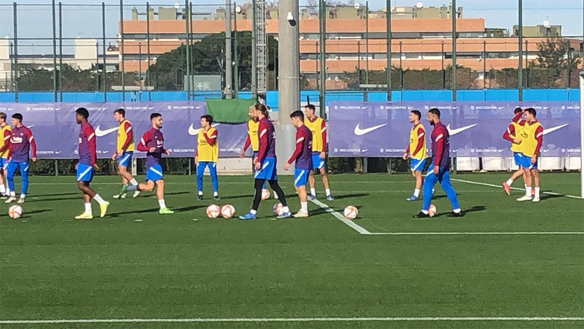 El Barça entrena pensando en la Copa