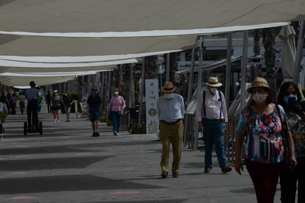 Ambiente en el Centro de Málaga y preparativos.