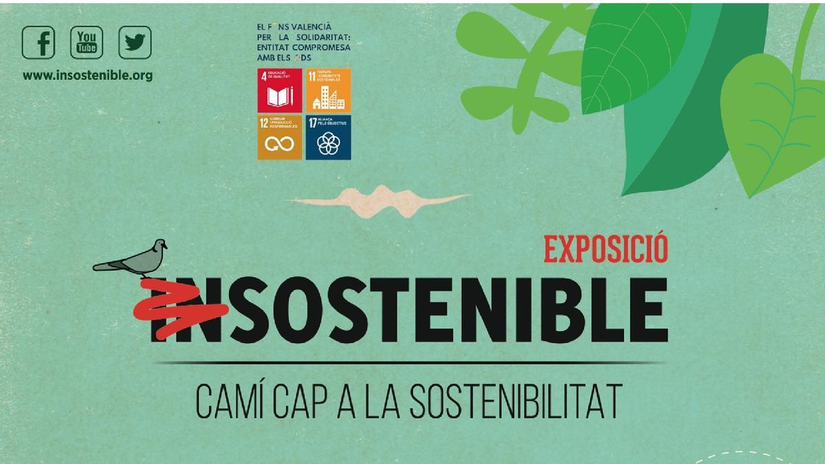 Cartel del proyecto que se lleva a cabo en Canals