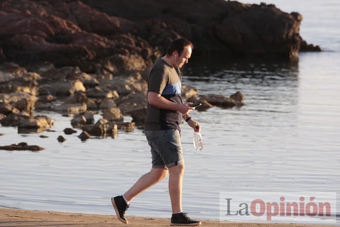 Primer día de paseos al aire libre en Mazarrón