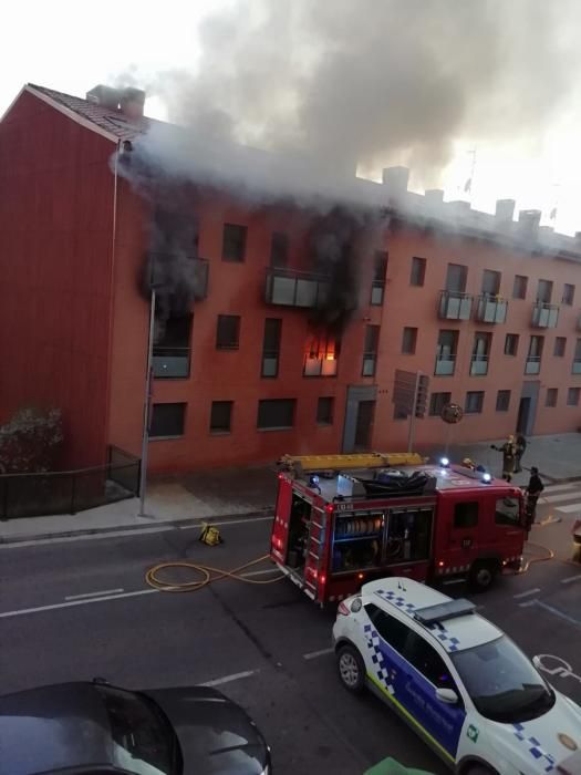 Incendi en un pis a Castellbell i el Vilar