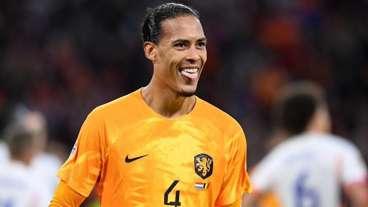 Van Dijk tras marcar ante Bélgica