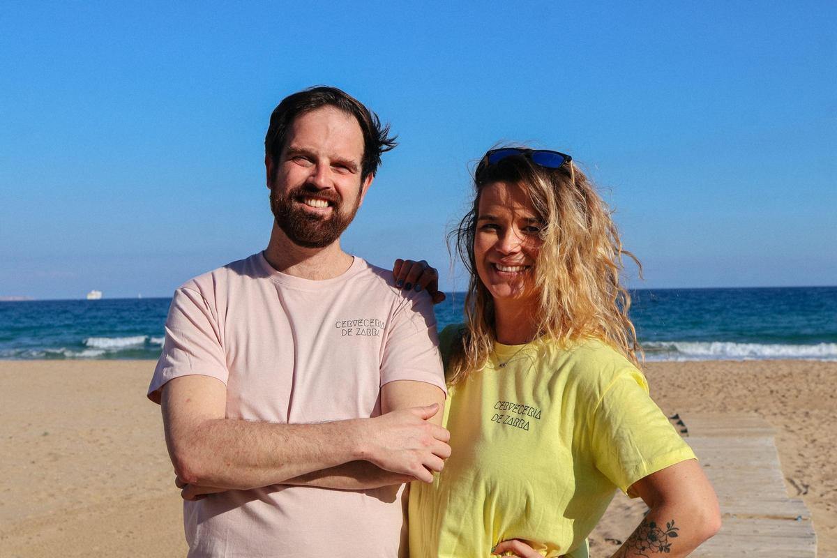 Bastian Liebrecht y Melissa Korsmit, de Cervecería Zarra.