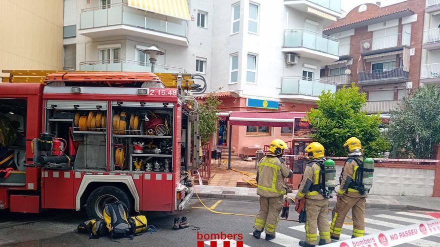 Un incendi al restaurant d&#039;un hotel de Blanes acaba amb un ferit