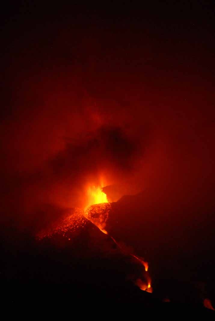 Imágenes del volcán de La palma