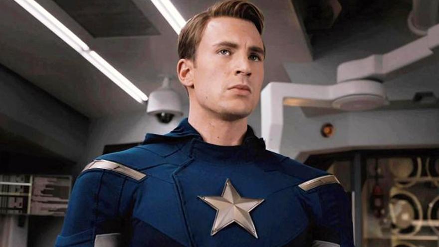 Chris Evans en &#039;Capitán América&#039;.