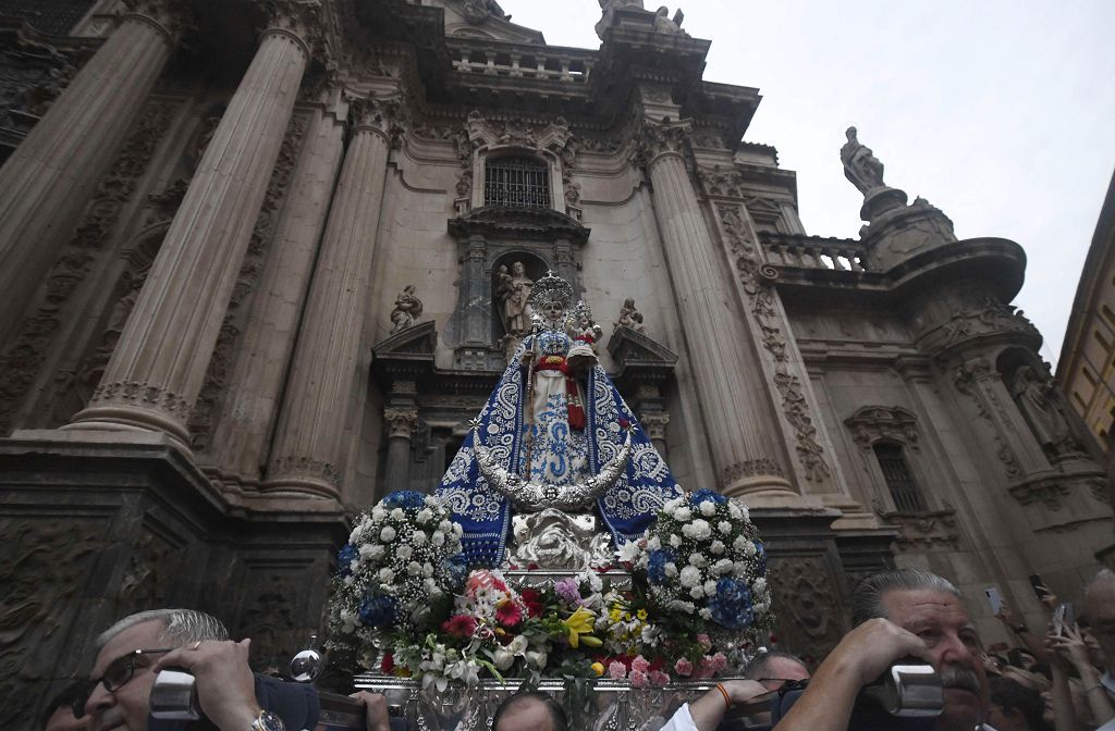 Romería de Murcia: Misa previa y primer tramo del recorrido