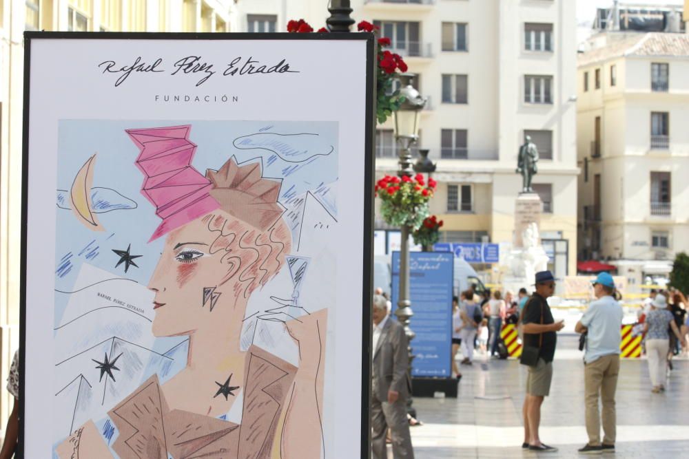 Esta muestra estará en la calle Larios durante 15 días, coincidiendo con el aniversario de la muerte de Pérez Estrada, en el año 2000.