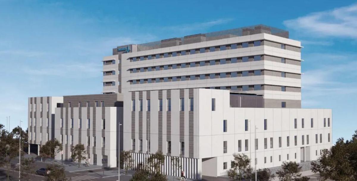 Boceto del nuevo Hospital Valdebebas.