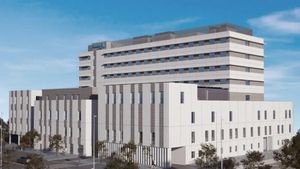 Boceto del nuevo Hospital Valdebebas.