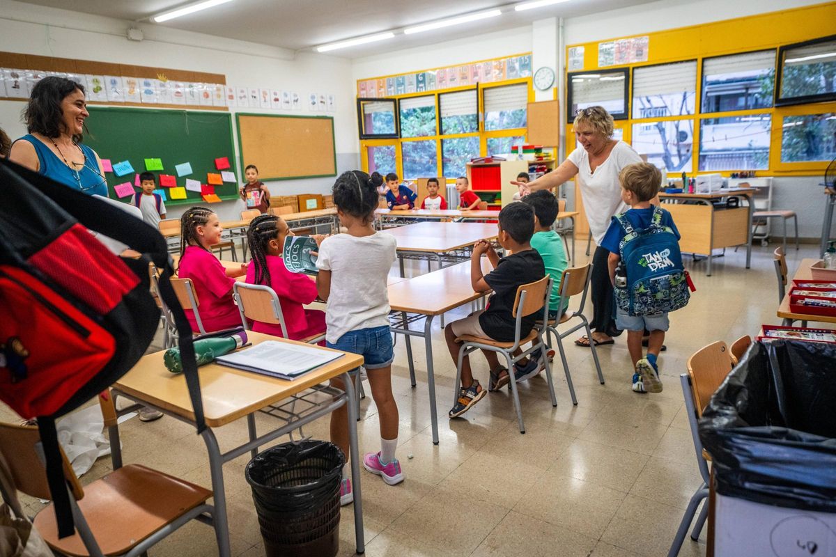 Vuelta al cole en el Institut Escola Canyelles de Barcelona