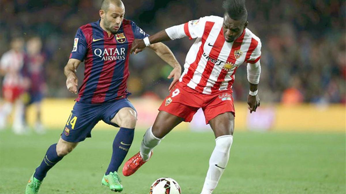 Javier Mascherano está jugando con una lesión en la mano