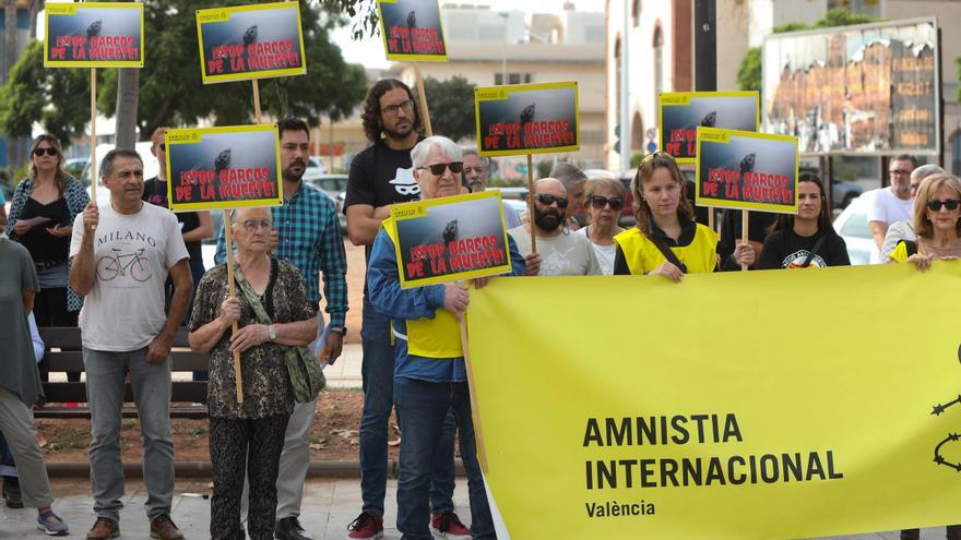 Protesta en Sagunt ante la llegada de un barco saudí &quot;con armamento&quot;