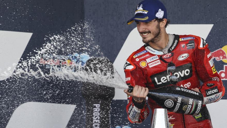 Francesco Bagnaia, ganador de Moto GP 2022 en el circuito de Jerez