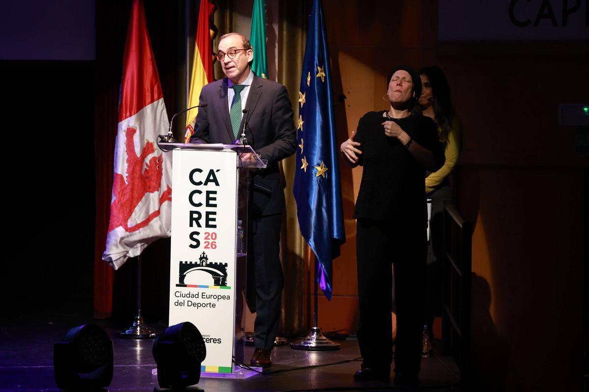Así ha sido la gala inaugural de Cáceres como Ciudad Europea del Deporte en la sala Capitol