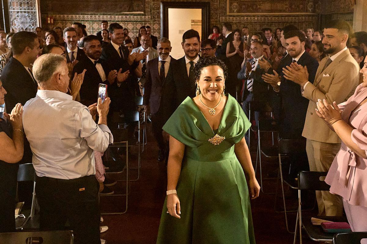 Marín entra al Saló de Corones.