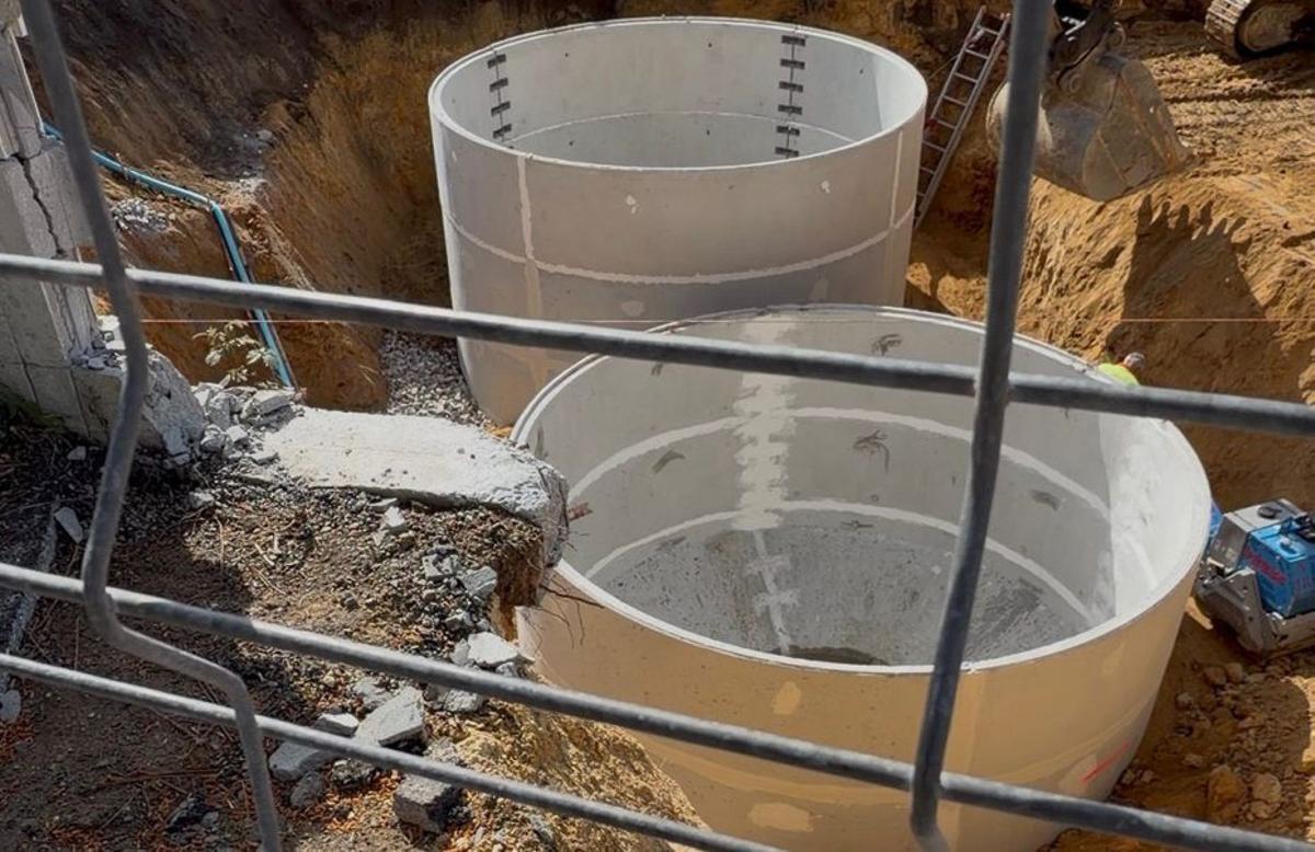 Obras en la planta.