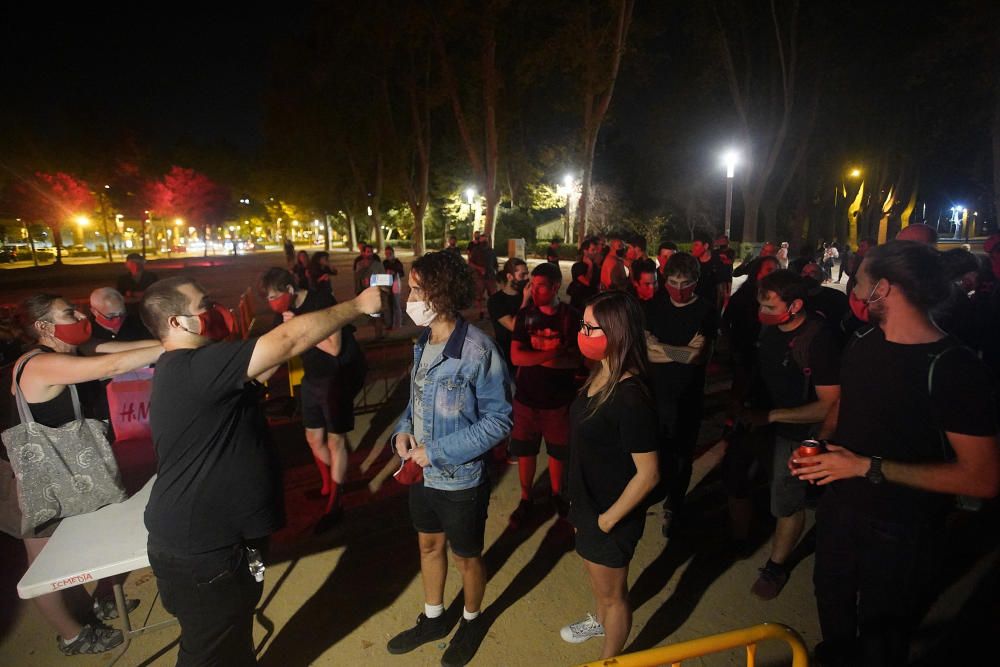 Protesta per la falta d'ajudes al sector cultural