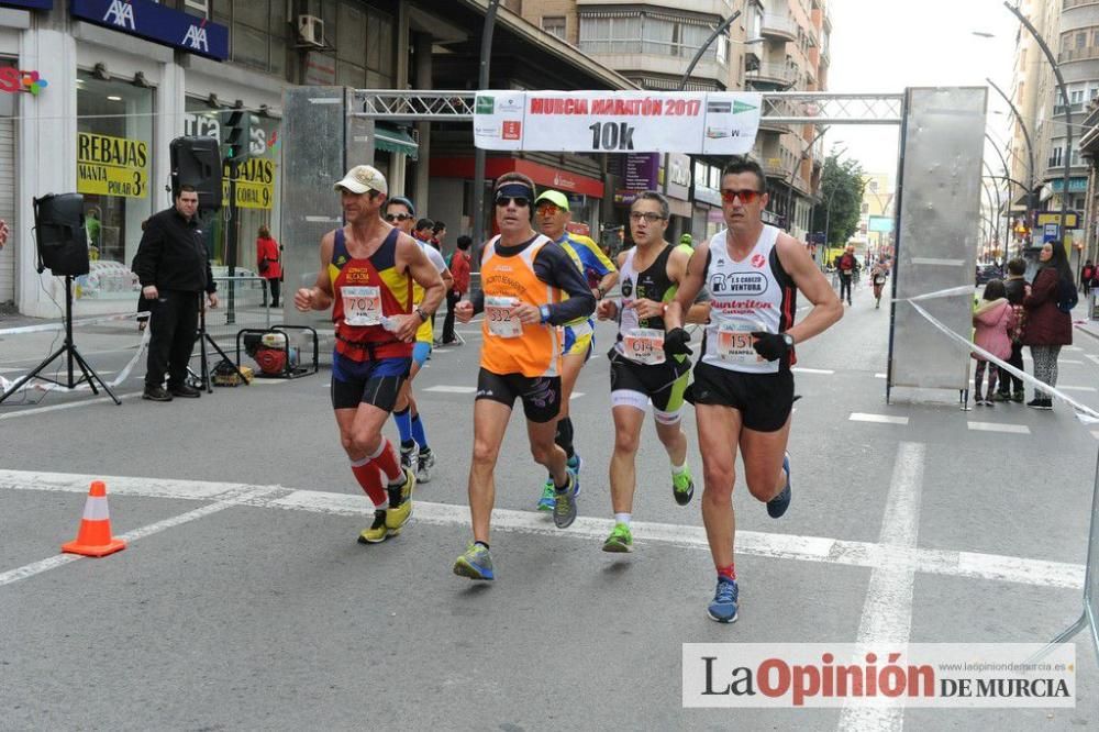 Murcia Maratón y 10 k. Paso por la Gran Vía