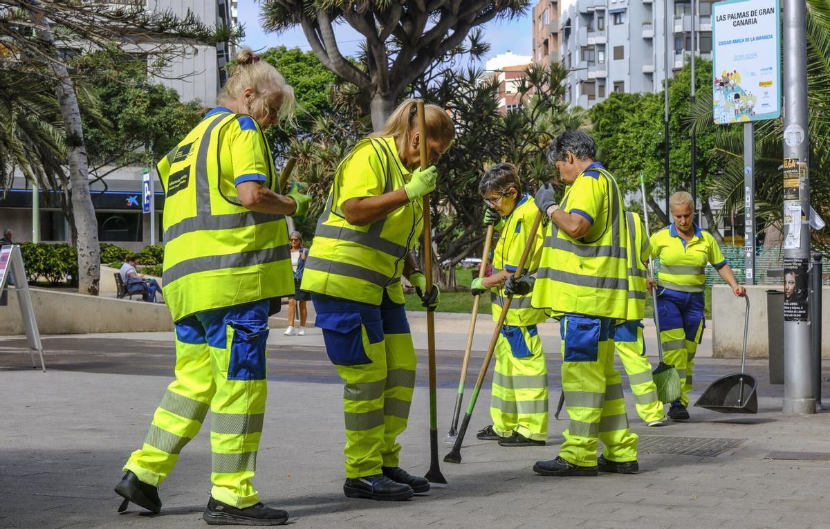 Retirada de chicles de las calles de Las Palmas de Gran Canaria