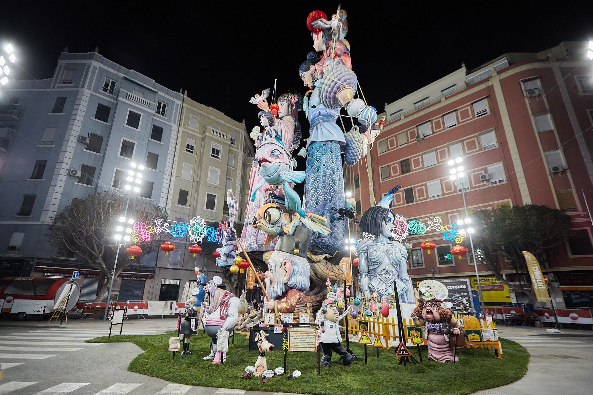 Las imágenes de la Falla Sueca-Literato Azorín