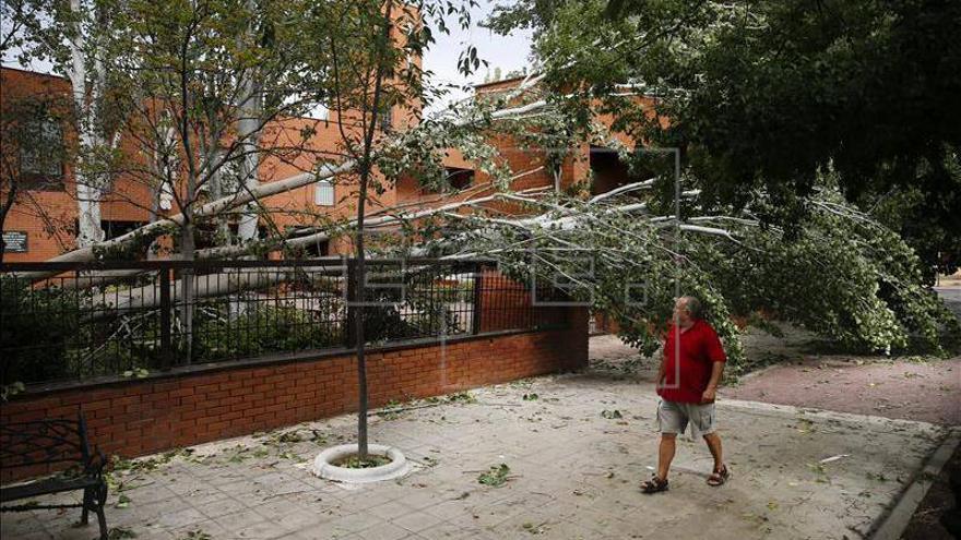 Una tormenta provoca destrozos en Aranjuez