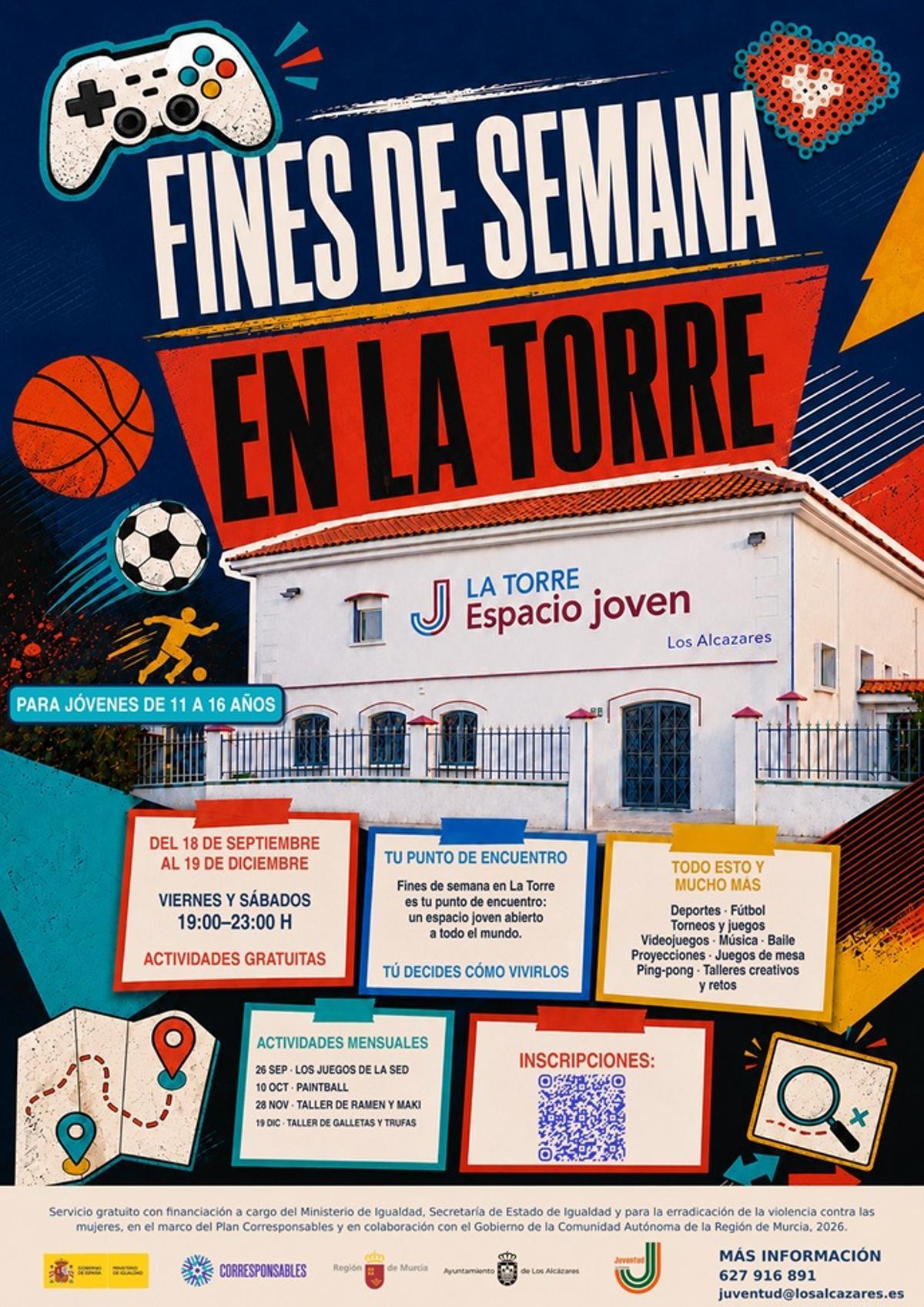 Cartel de los 'Fines de Semana en LA Torre'
